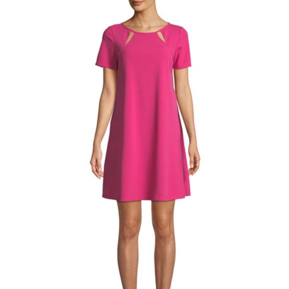 Neiman Marcus Dresses & Skirts - Neiman Marcus Pink Mini Trapeze Dress